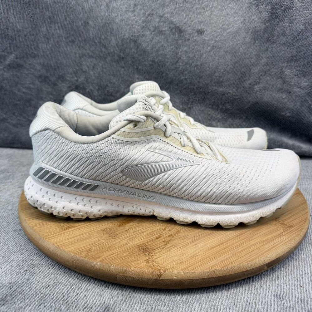 Brooks Adrenaline GTS 20 Shoes Womens Size 11 D Wide White Running Sneakers